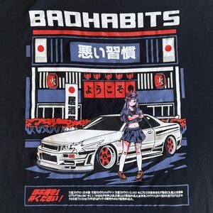 Men’s Bad Habits T-Shirt, Size XL, NEW